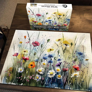 Pezzi di puzzle azzurro selvatico 1000 pezzi